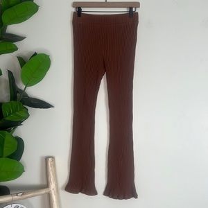 Project Social T Los Angeles‎ Ribbed Lounge Flare Pants Size Medium